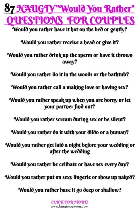 sexiest would you rather questions|90 sex ‘would you rather’ questions to ask your partner .